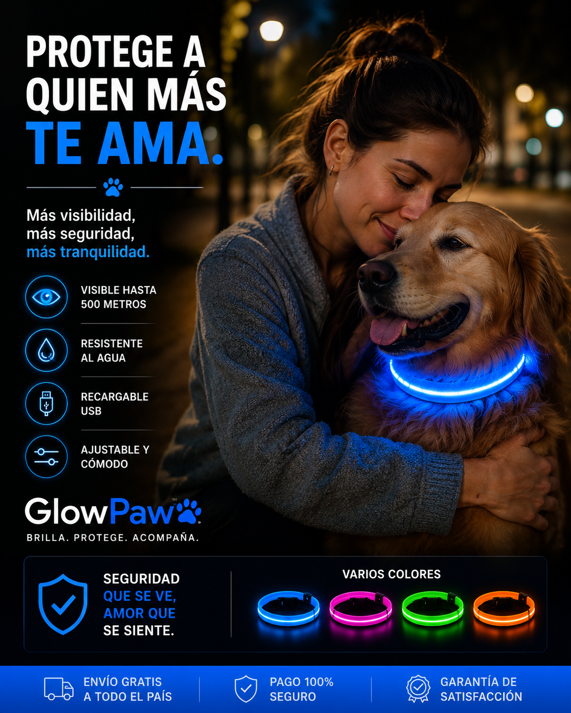 Tu perro ya no será invisible de noche.