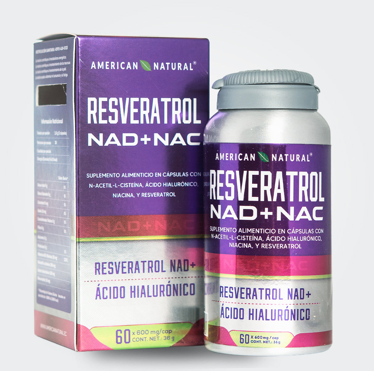 Resveratrol, NAD+ y NAC